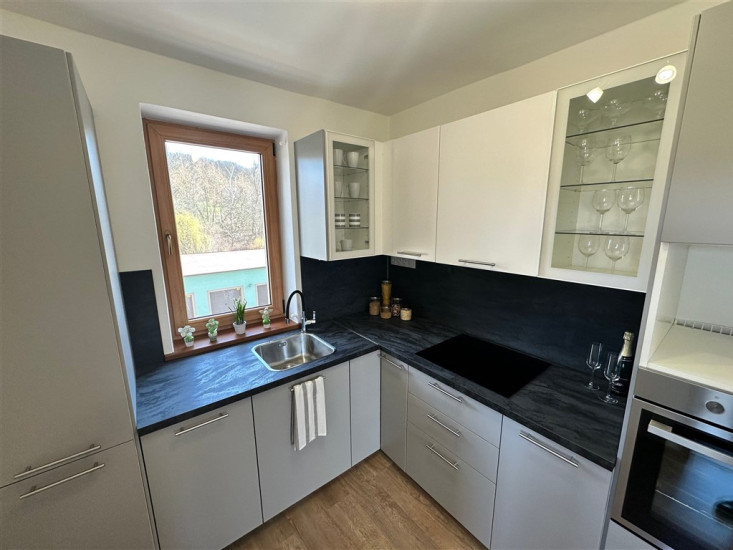 Pronájem bytu 2+1 (54 m2) s balkonem, zahradou a garáží, Vítězství, Děčín XXXIII - Nebočady